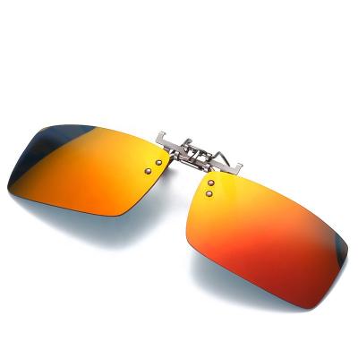 China New Arrival Colorful Optional European Style Anti Shades Sun Glasses Flip Up Polarized Clip On Sunglasses Fashionable UV400 for sale