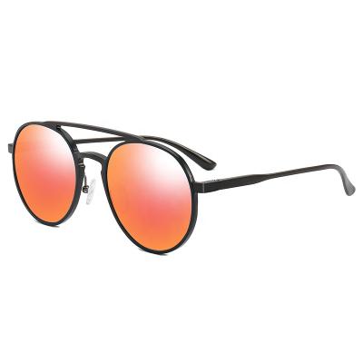 China Fashion Sunglasses New Design Wholesale Unique Design OEM ODM Metal Circle Aluminum Polarized Sunglasses For Men for sale