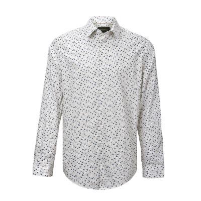 China Modern design anti-pilling men's printing shirt cotton long sleeve natural floral printing shirt for men for sale