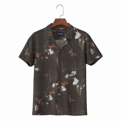 China Hawaiian Flower Print Cotton Audit Oeko-Tex Anti-Pilling Shirt With Low MOQ Vacation Aloha Shirt for sale