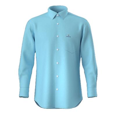 China Anti-pilling Men's Shirt Cotton Canvas Blended Casual Comfortable Shirt Long Sleeve Shirt For Men for sale