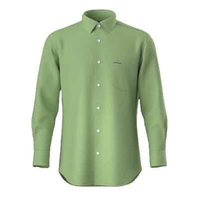 China Anti-pilling Men's Long Sleeve Shirt Cotton Casual Shirt Undamaged Canvas Blended Shirt For Men for sale