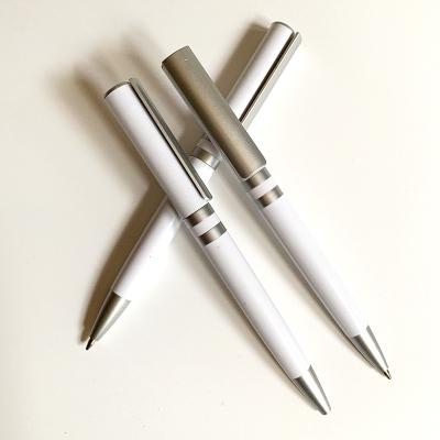 China office & School Pen Executive Quality Personalized Silver Pen Metal Clip Fast Delivery with Custom Logo for sale