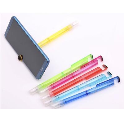 China office & School Pen Wholesale 4 in 1 multifunctional gel Pen Bottle Perfume with holder and sprayer phone screen cleaner ball pens with custom logo for sale