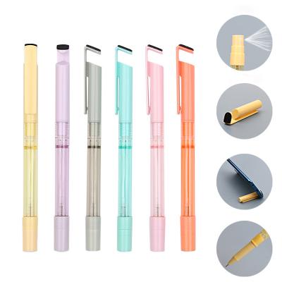 China office & School Pen 4 in 1 Refillable Bottles Test Cleaner Spray Ballpoint Pen with Sanitizer Spray Holder and Phone Screen Cleaner Custom Logo for sale