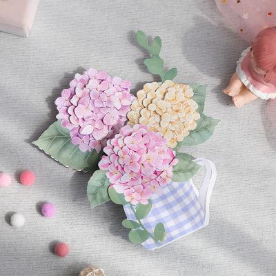 China American Wholesale Greeting Cards With A 3D Flower Graphic Pop Up Design Best Gift Card Custom Pop Up Greeting Cards for sale