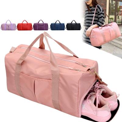 China Fashion Custrom Sports Nylon Gym Bag Women Shoulder Bags Large Capacity Waterproof Female Cross - Body Bags for sale