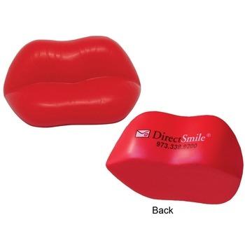 China Toy Custom Branded Lips Shaped Promotional Effort Ball for sale