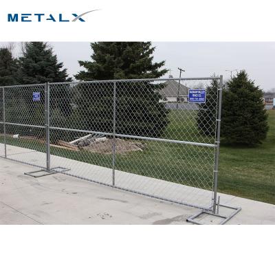 China Easily Assembled Hot Dipped Galvanized Temporary Safety 6x10 Chainlink Mesh Fence Removable For Construction Site In UAE And Qatar for sale