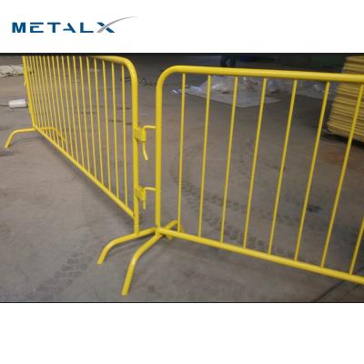 China Wholesale hot from construction site etc. Dipped Galvanized Road Safety Concert Metal Crowd Control Barricade Industrial Used Fence for sale