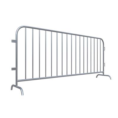 China The pedestrian wall 8.5 ft. of green from the construction site etc. Heavy Duty Steel Queue Crowd Control Barricades Barrier With Flat Bases For Australia for sale