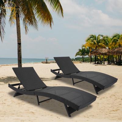 China Minimalist Adjustable Pool Chaise Lounge Chair Outdoor Patio Sink Sun Sofa Leisure Sun Bed for sale