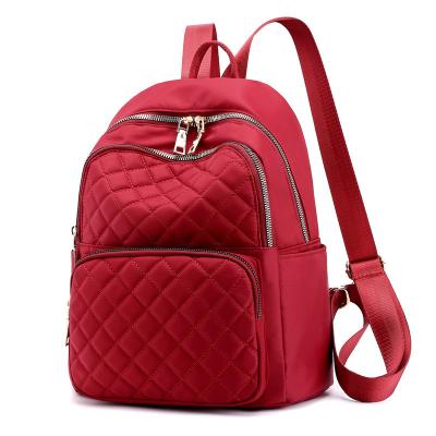 China 2020 16 inch high quality waterproof nylon fashion outdoor girls travel women school backpack bag for camping for sale