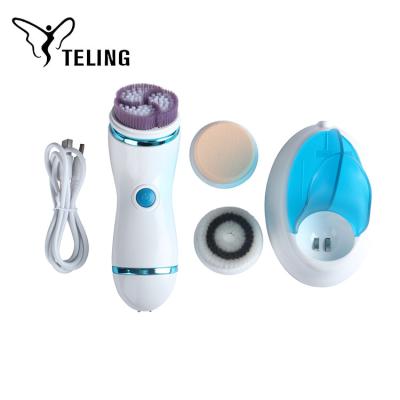 China Mini Pore Waterproof Rechargeable Electric Detergent Face DEEP CLEANING Facial Cleansing Brush for sale