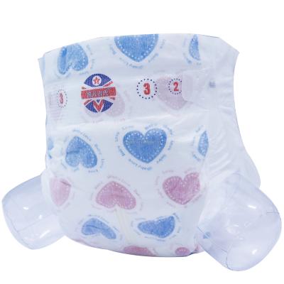 China Colored Disposable Super Diapers Factory Ultradry Brand Baby Diaper Printed Soft Nonwoven Grade B Shape China for sale