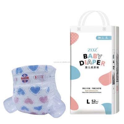 China Wholesale Baby Diapers OEM Design Cotton Infant Diaper Printed Breathable Newborn Baby Diapers for sale