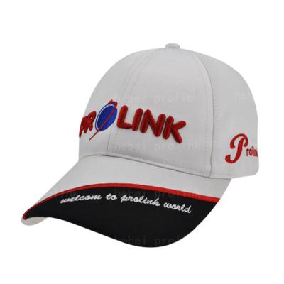 China CUSTOMER COMMON High Quality Design Hat Golf Baseball Cap Embroidery 6 Panels Prolink Logo Embroidery Baseball Cap For Sale for sale