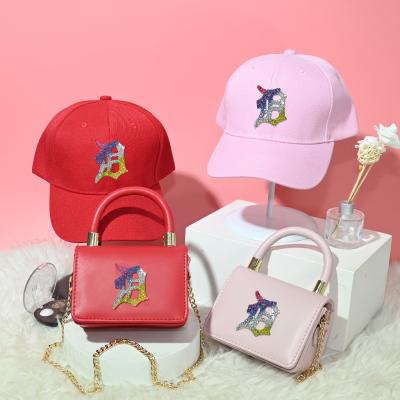 China 2021 Fashion Designer Classic Handbags Designer Brand Bags Purse Sets And Hat Set for sale