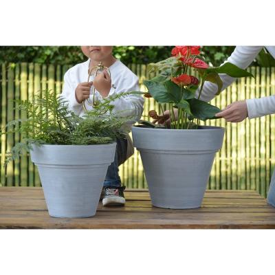 China Greenship CLASSIC Plastic Garden Flower Pot Plastic For Plants Flower Planter for sale