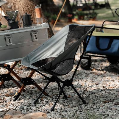 China Modern Portable Camping Fishing Chair Outdoor Aluminum Moon Beach Backpack Travel Foldable Rise Ultralight Folding Chairs for sale