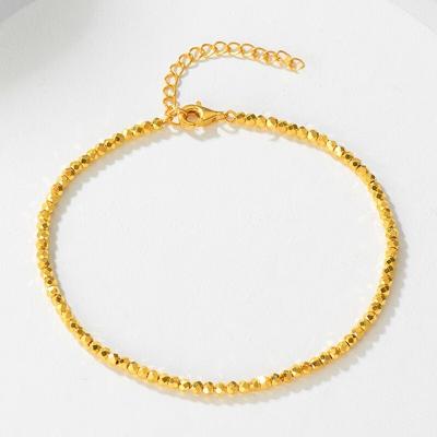 China Other Geometry Bracelet For Wedding Handmade Diamond Bracelets Jewelry Beaded Adjustable 2022 Women Gold Silver Color New for sale