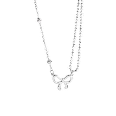 China Others 2022 Fashion Hip Hop Multilayer Long Chain Necklace For Women Jewelry Stainless Steel Heart Pendant Necklace for sale