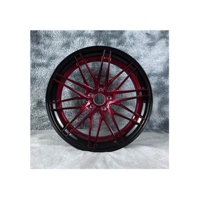 China Hot Selling New Product Reddish Black Aluminum Alloy Sports Rims For Cars Car Typres Aluminum Rim for sale