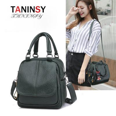 China New Hot Sale Fashion Taninsy Manufacturers Export Shoulder Backpack Wholesale Multifunctional Hot Dual-Use Sling Bag Soft Handbag For Women for sale