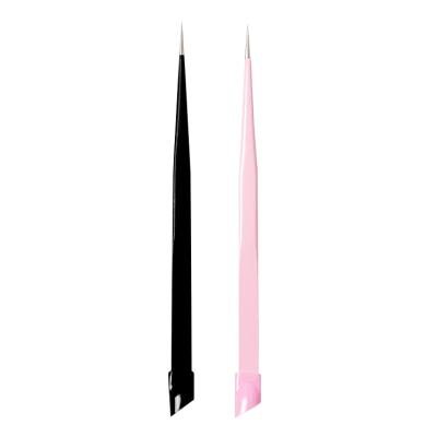 China Fashion Manufacturer Factory Price Wholesale New Design Stainless Steel Series Hand Tools Pink Tweezers for sale