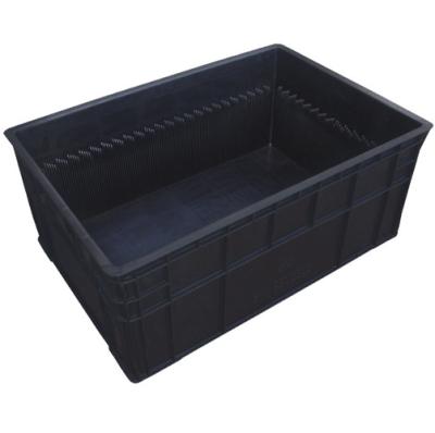 China Esd Antistatic Packaging Corrugated Plastic Storage Folding Circulation Logistics Black Conductive Antistatic Boxes for sale