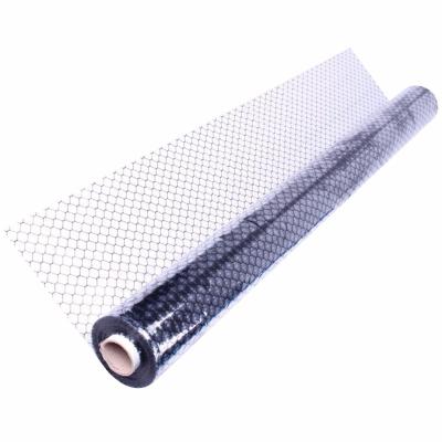 China 1.37*30m X0.3mm Thickness Esd Thickness Clear Black PVC Honeycomb Antistatic esESD Sheer Curtain for sale