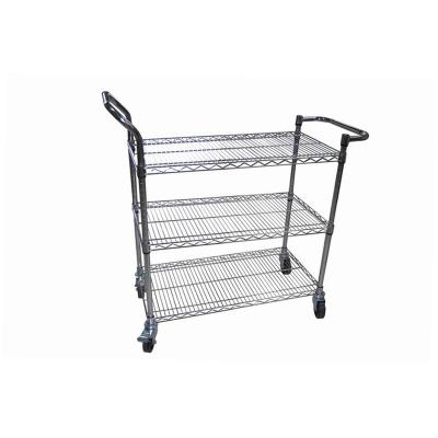 China smt trolley trolley stainless steel dish cleanroom esd storage pharmaceutical antistatic chrome plating trolley for sale