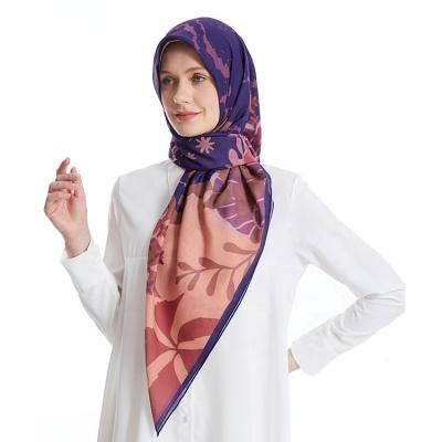 China Muslim Tudung Bawal Square Waistline Print Hijab Veil Hijab Shawl for sale