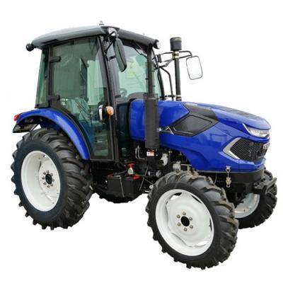 China Farms 4wd brand new 1004 100 hp 4 wheel drive farm tractor with front loader and rear hoe for sale