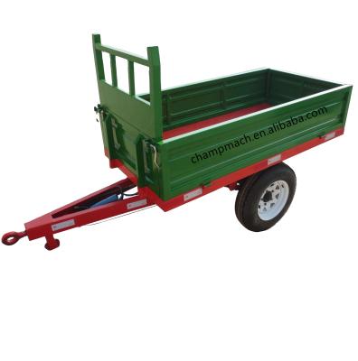 China Durable Customized Cheap 2 Wheel 1.5t 2 Or 3 Ton Mini Farm Tractor Trailer Price For Sale for sale