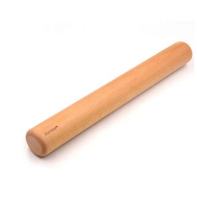 China Stocked Wooden Dumpling/Pizza/Round Cookie Dough Roller Pin For Baking Beech Wood Rolling Pin For Baking for sale