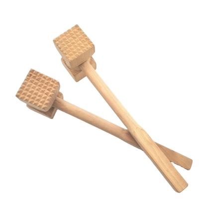 China Large Rectangle Beech Wood Meat Hammer Ice and Crab Seafood Mallet Damage Stored for sale