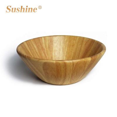 China New Arrived Disposable Rubber Wood Waste and Dip Bowl Decorative Bowl for sale