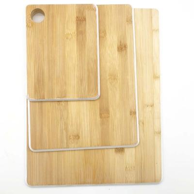 China Disposable Premium Bamboo Cutting Board Set Of 3 Pieces Wooden Wooden Cutting Board Kitchen Chopper for sale