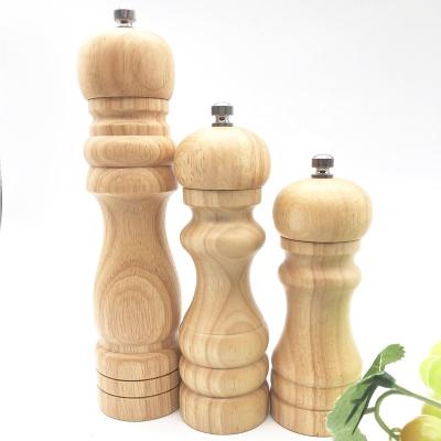 China Viable Pepper Mills Kitchen Tools Wooden Classic Salt and Pepper Mills Manual Grinder for sale