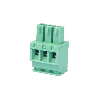 China Phosphor Bronze Flattening Pluggable Type Terminal Blocks 5.0 Mm Screw PCB Connector Terminal Block for sale