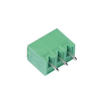 China Best Price 3 Pole Pcb PCB Header 3.5mm 3.81mm Pitch 3 Pin Green Housing Pluggable Terminal Block YJ15EDGV/3.81/3.5 for sale