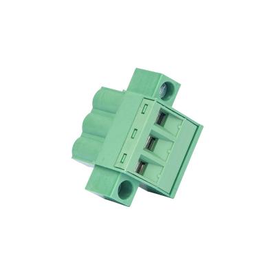 China Phosphor Bronze Pluggable Terminal Block With Pitch 5.0/5.08 Plug In Terminal Block for sale