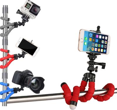 China Lightweight Portable Camera Tripod For Mobile Phone Selfie Mini Flexible Metal Tripod Octopus Bracket Clip Holder Stand for sale