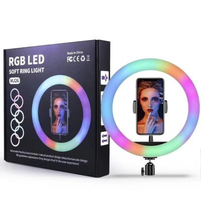 China Live Streaming 10 Inch 26CM LED Video Light RGB Led Fill Light Lamp Ringlight Makeup For Vlog TikTok Youtube Live Streaming for sale