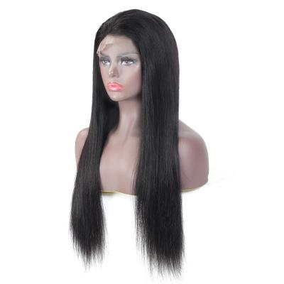 China Brazilian Virgin 13x4 Lace Frontal Human Hair Wave Frontal Wigs Overnight Silky Straight Wigs With Baby Hair for sale