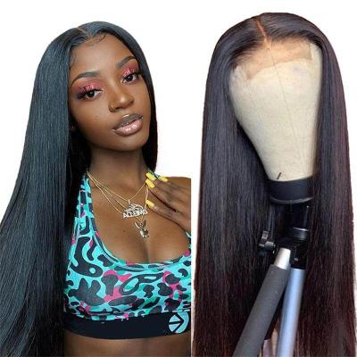 China Wholesale 150% 180% Density Silky Straight Hair Bone Wig Cuticle Aligned Virgin Hair Wigs 4x4 5x5 HD Lace Closure Wig for sale