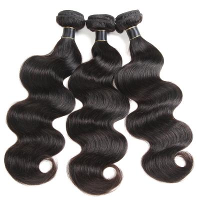 China Body Wave Cuticle Aligned Cheap Brazilian Hair 8A 3 Bundles Body Wave Hair Bundles With Closure for sale