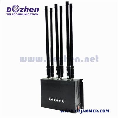 China Indoor 80 Meters Range GSM 3G 4G 5g Mobile Phone Jammer wifi signal jammer for sale