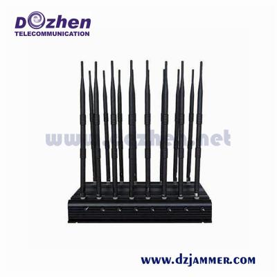 China Meeting Room GSM 3G 4G 5g WiFi UHF VHF GPS Signal Jammer Coverage 50 Merters wifi signal jammer for sale